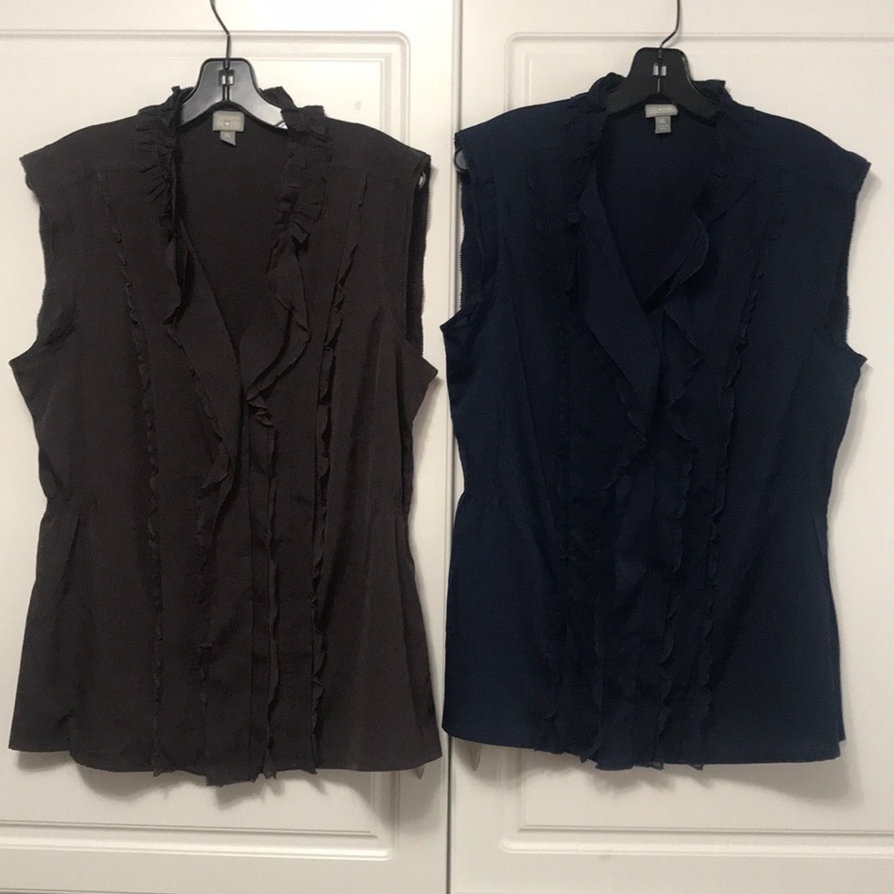 Converse Sleeveless Blouse with Ruffle Details